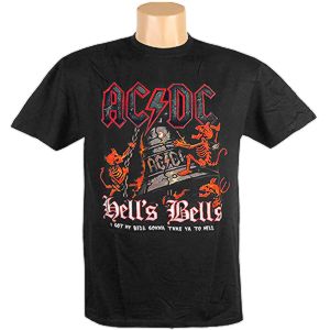 Pánske Tričko AC/DC Hells Bells čierne