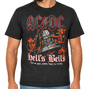 Pánske Tričko AC/DC Hells Bells čierne