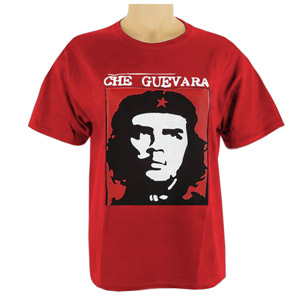 Tričko Che Guevara červené, krátke