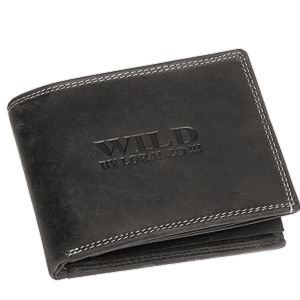 Čierna peňaženka WILD kožená