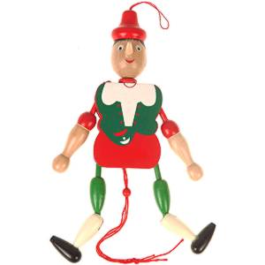 Drevený chlapec Pinocchio Italia 20cm