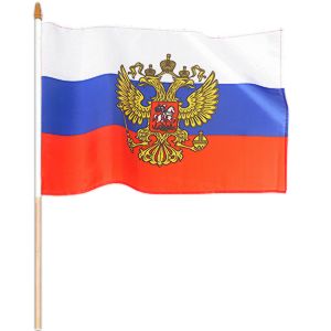 Vlajka Ruska so znakom 40x30cm