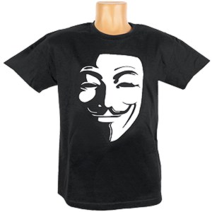Pánske tričko s potlačou Anonymous