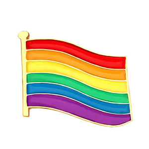 Kovový odznak LGBT 