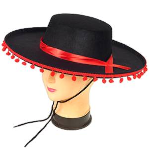 Mexický klobúk sombrero s brmbolcami