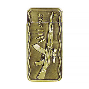 Kovový zapaľovač AK47 zlatý