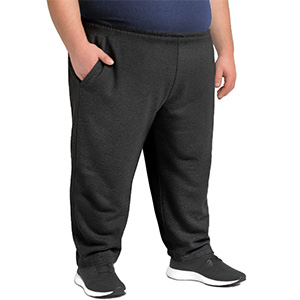 Pánske nadrozmerné tepláky 9XL nadmerné veľkosti čierne TFT
