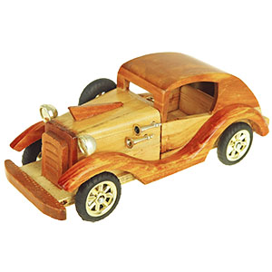Drevený model auta chrobák 24cm