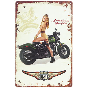 Retro tabuľa Harley Davidson Military 20 x 30 cm