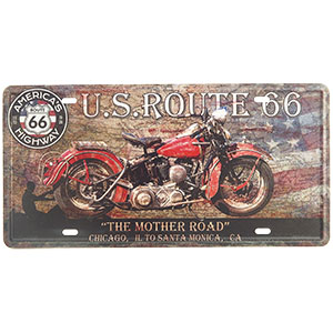 Retro tabuľa U.S.Route 66 30 x 15 cm