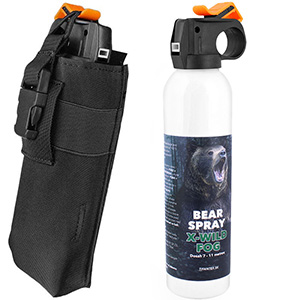 Kaser na medveďa s puzdrom X-WILD Fog 300ml