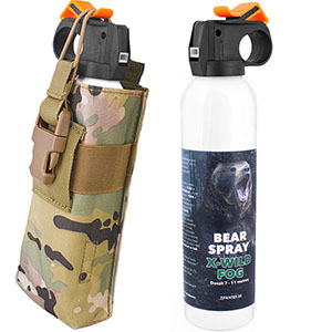 Kaser na medveďa s puzdrom X-WILD Fog 300ml