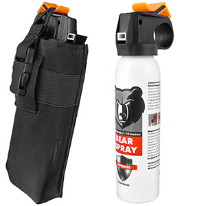 Kaser na medveďa s puzdrom Defender 250ml