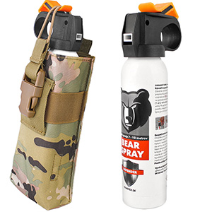 Kaser na medveďa s puzdrom Defender 250ml