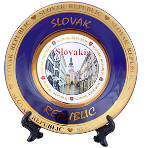 Porcelánový tanier dekoračný Slovensko 15,5cm