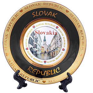 Porcelánový tanier dekoračný Slovensko 11,5cm