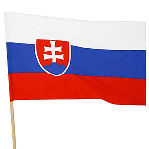 Vlajka slovenska 1,5 x 0,9 m veľká na tyč