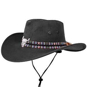 Kovbojský klobúk Bizón čierny