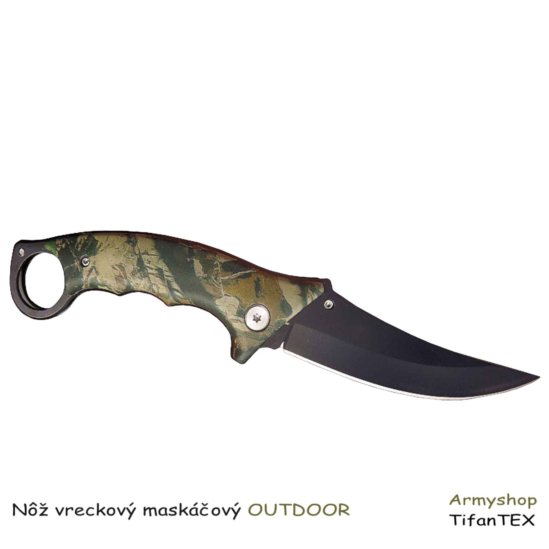 Nôž vreckový maskáčový Outdoor