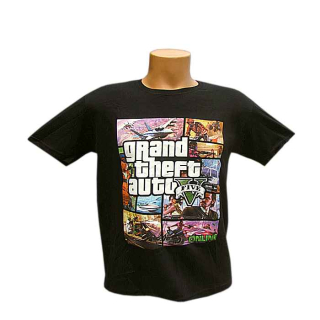 Tričko detské Grand Theft Auto čierne